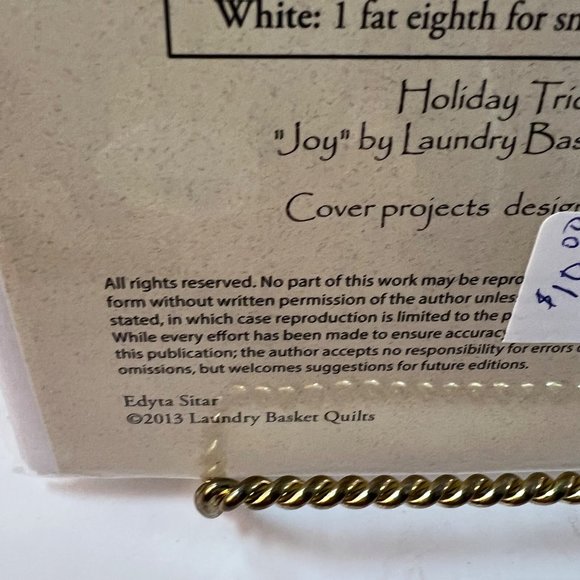 Laundry Basket Quilts Holiday Trio Pattern Table Runner Stockings Ornament - Picture 7 of 8